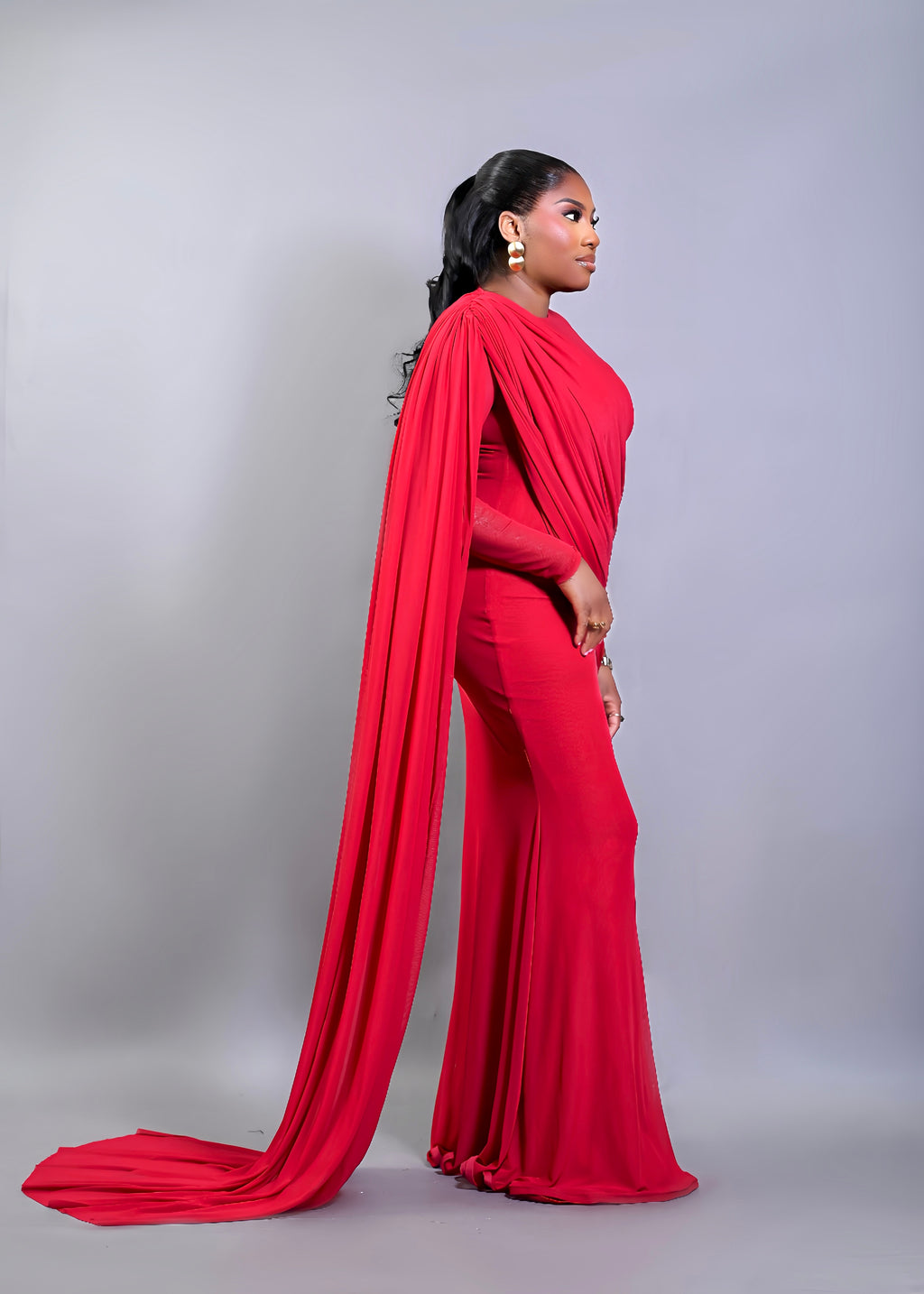 RED MESH DRESS (INNER INCLUDED)