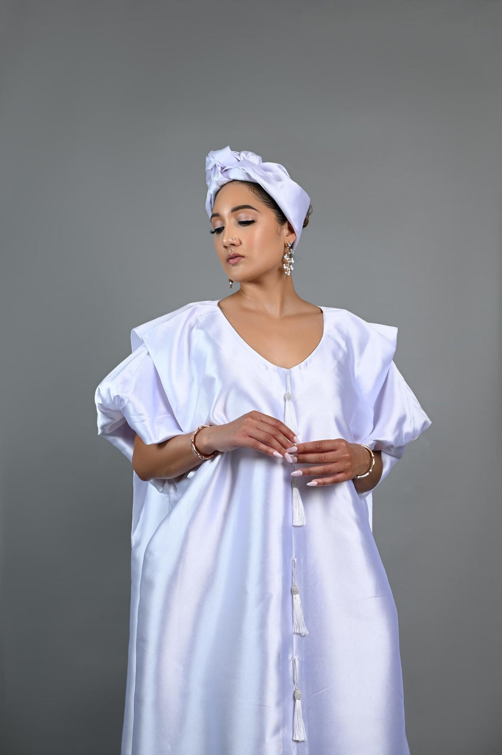 Joromi Boubou kaftan (White)