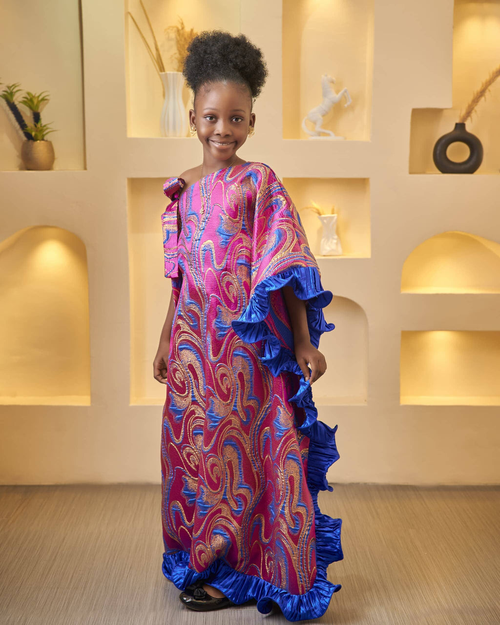 KIDS TYLA DAMASK DRESS