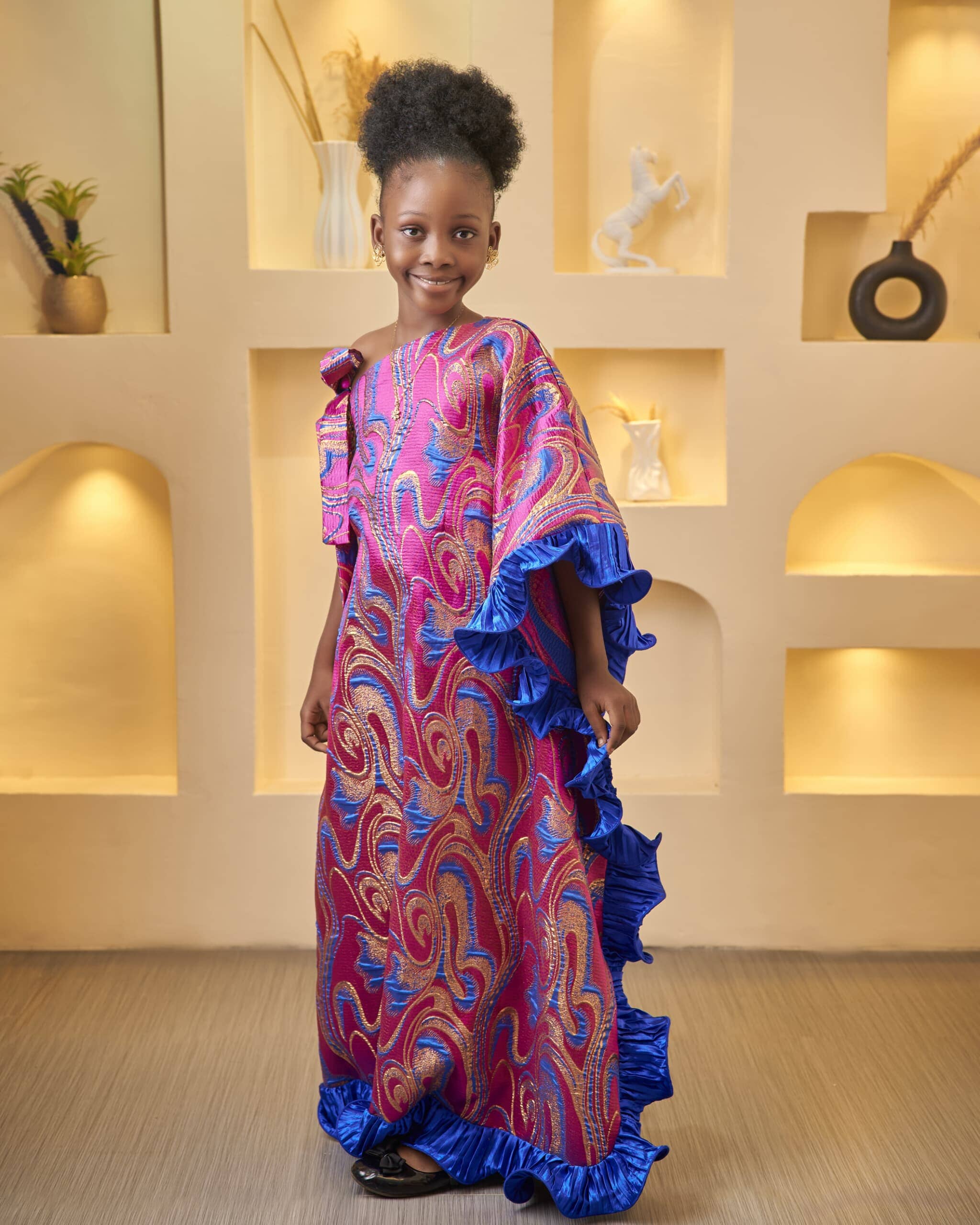 KIDS TYLA DAMASK DRESS