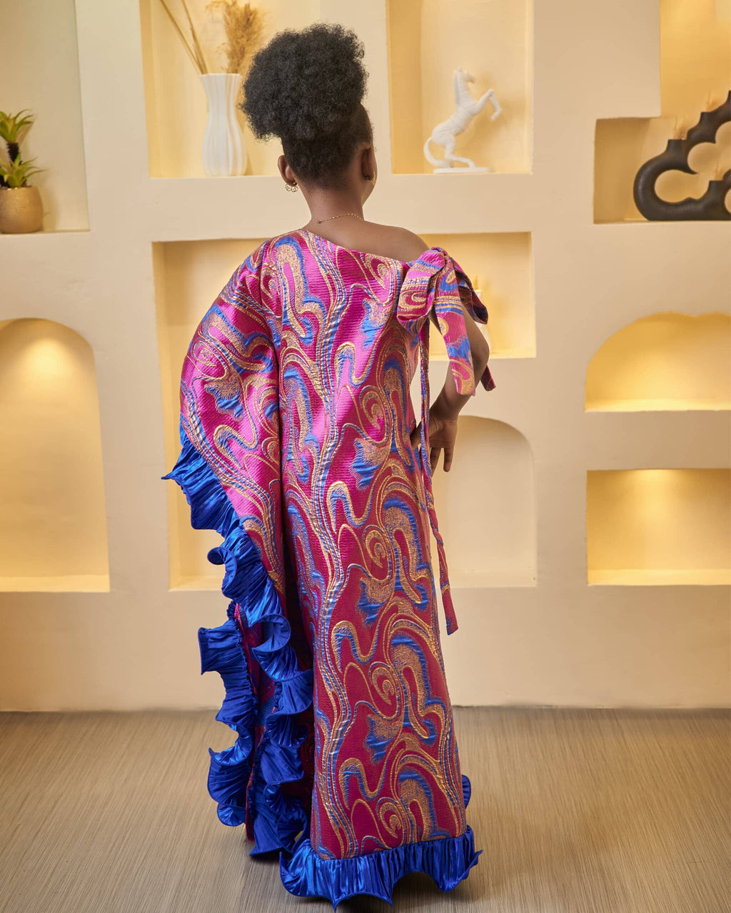 KIDS TYLA DAMASK DRESS