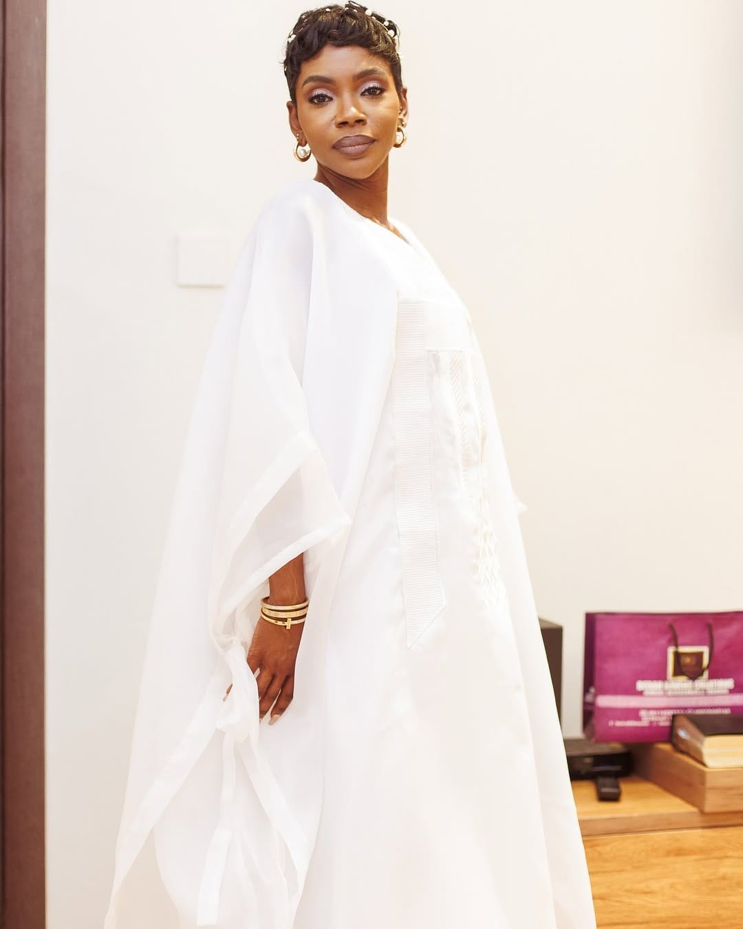 White Agbada Luxury Boubou kaftan dress