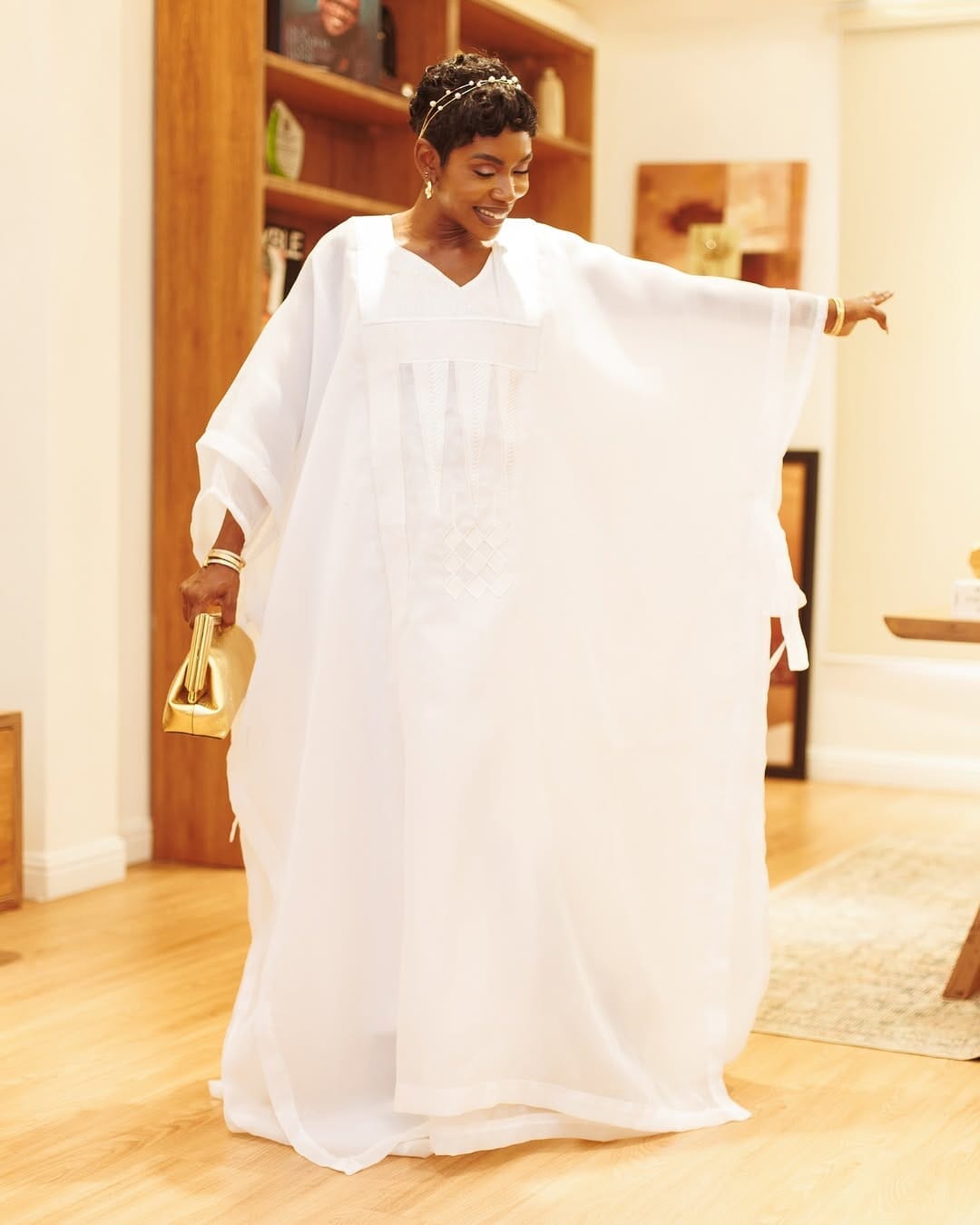 White Agbada Luxury Boubou kaftan dress
